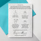 Image shows the back of the Bloom Cards plantable seed paper wedding congratulations card featuring easy to follow planting instructions by Suzanne Marie Paperie.